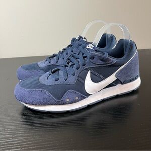 Nike Venture Runner Retro Suede Mesh Shoes Midnight Navy Blue Men’s 10